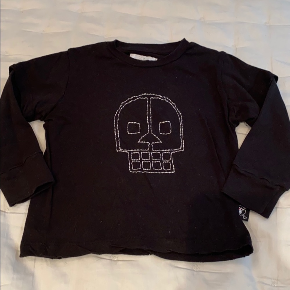 Nununu Halloween skull long sleeve shirt Halloween!